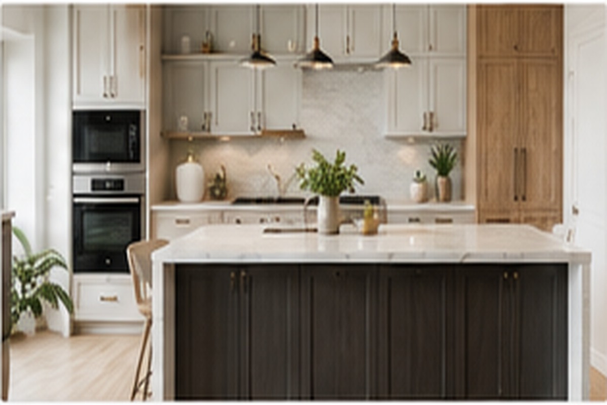 Upscale kitchen design concept